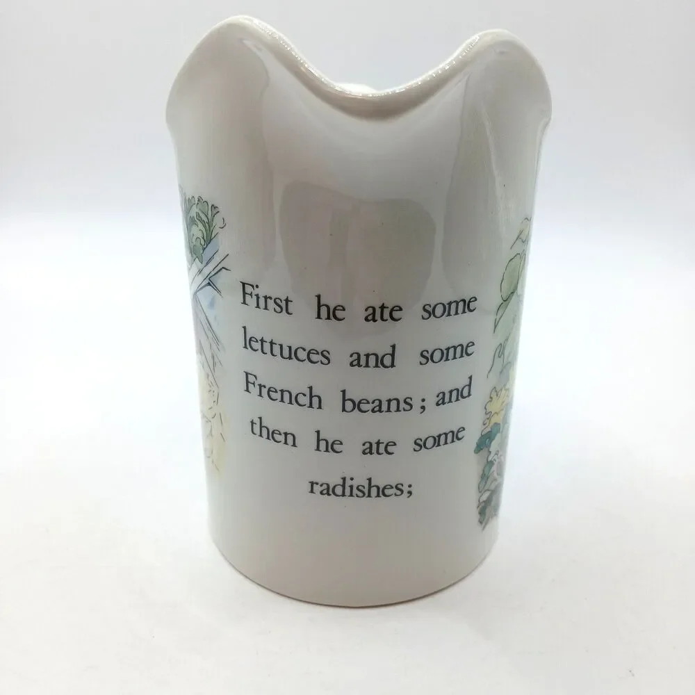 Vtg Beatrix Potter 10 Oz Cream Pitcher Peter Rabbit Wedgwood & Barlaston Etruria